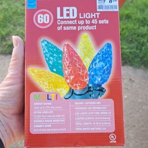 Multi-Color LED C9 Style Christmas String Lights - 60 Count